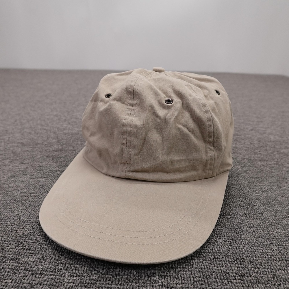 Vintage GAP Hat Cap Strap Back Mens M Beige Twill‎ Baseball Casual Solid